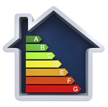 home energy efficiency graphic